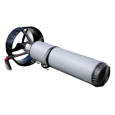 Dive Xtras BlackTip Exploration Underwater Scooter front right view.