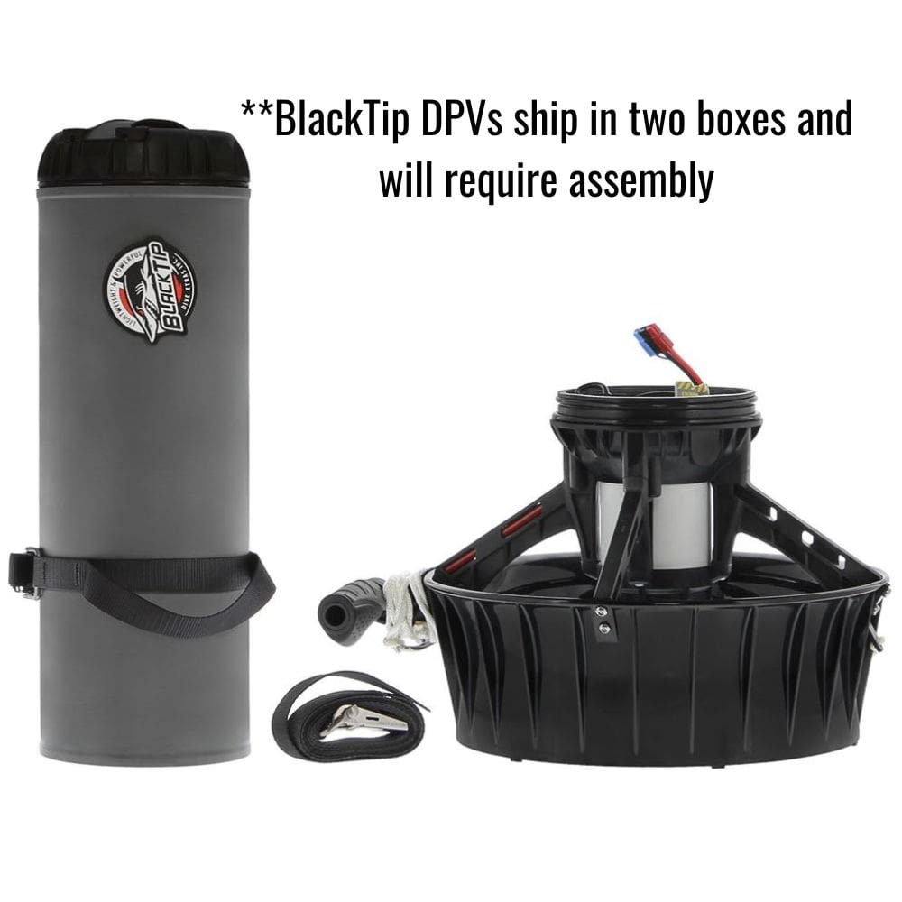 Dive Xtras BlackTip Exploration dpv ships in two boxes.