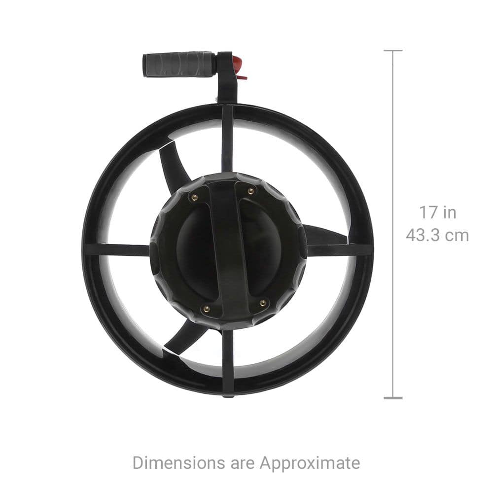 Dive Xtras BlackTip Travel underwater scooter nose down dimensions.