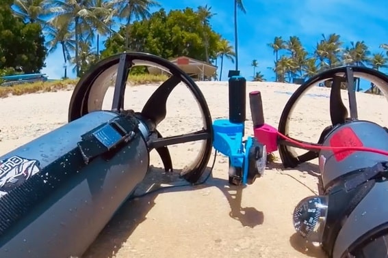 DIVERCRAFT3D Custom Underwater Scooter Accessories BlackTip T-Handle