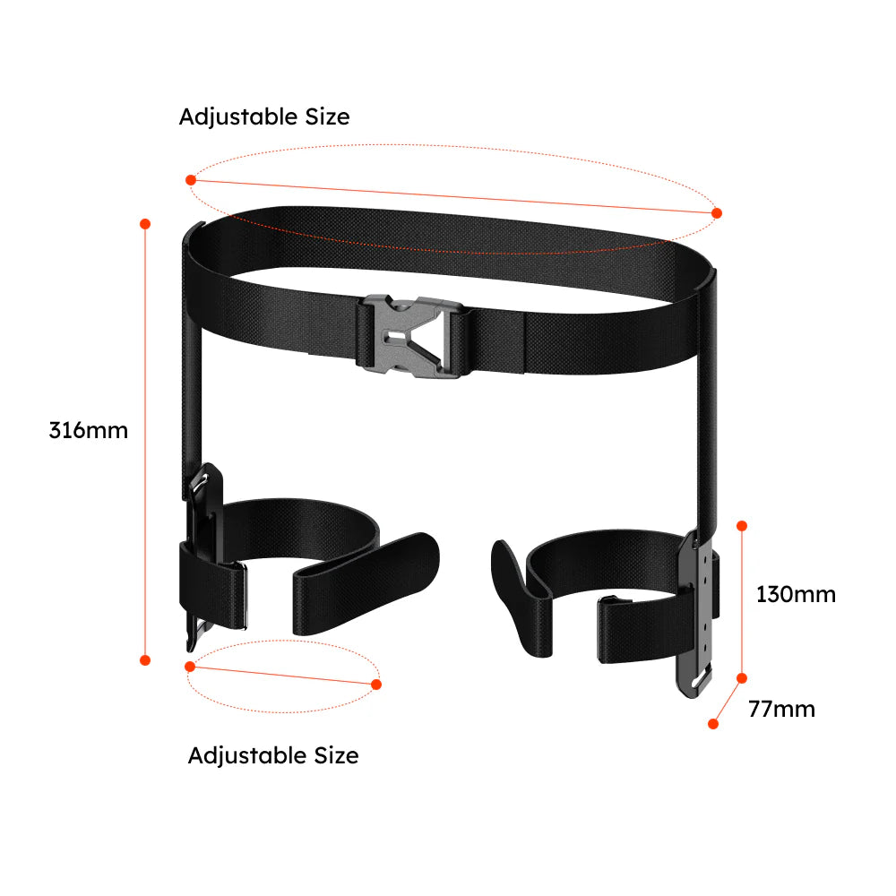 LEFEET P1 Leg Mount Kit dimensions
