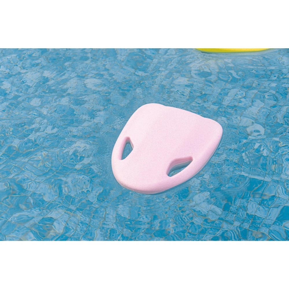Pink Asiwo Mako Electric Kickboard floating in pool.