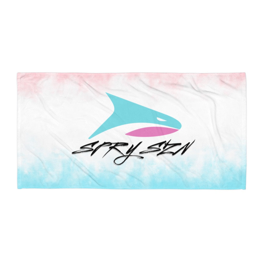 SPRY SZN Legacy Shark Black Lettering Towel