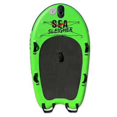 Squatch and Siren Sea Sleigher multiuse inflatable dive sled in color moray green.