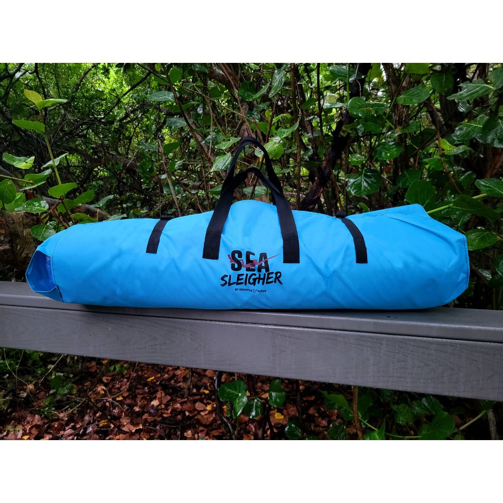 Squatch and Siren Sea Sleigher parrotfish blue most portable and lightweight inflatable multiuse dive raft of 2024.
