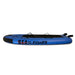 Squatch and Siren Sea Sleigher parrotfish blue inflatable dive raft side view.
