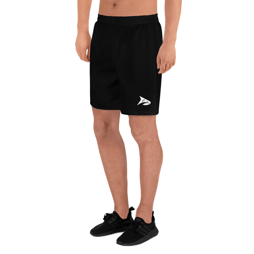 SPRY SZN White Shark Men's Black Athletic Shorts