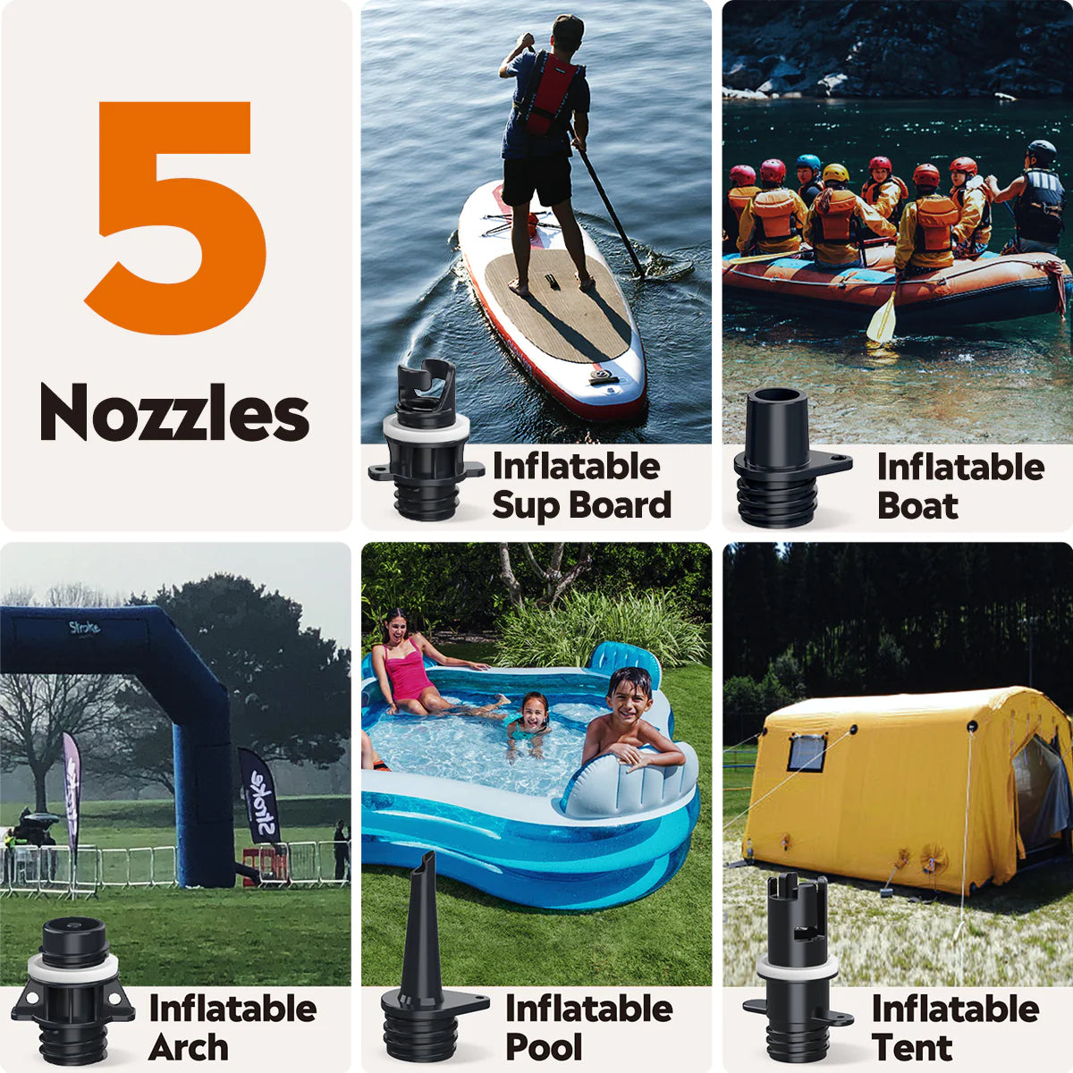 Outdoor Master Whale Electric 12V Rechargeable SUP Pump