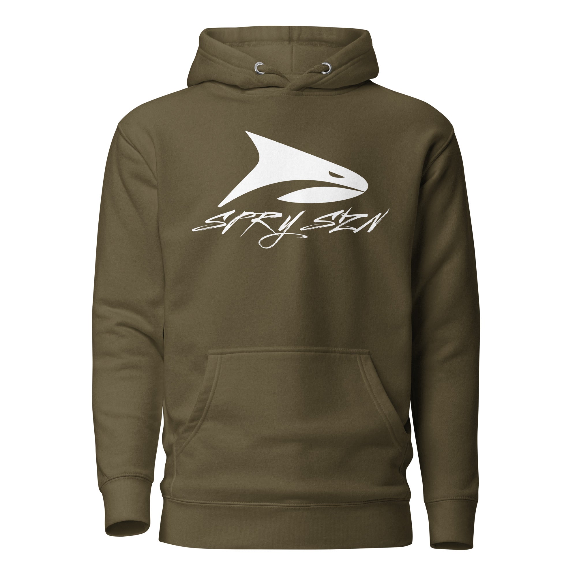SPRY SZN White Shark Pullover Hoodie
