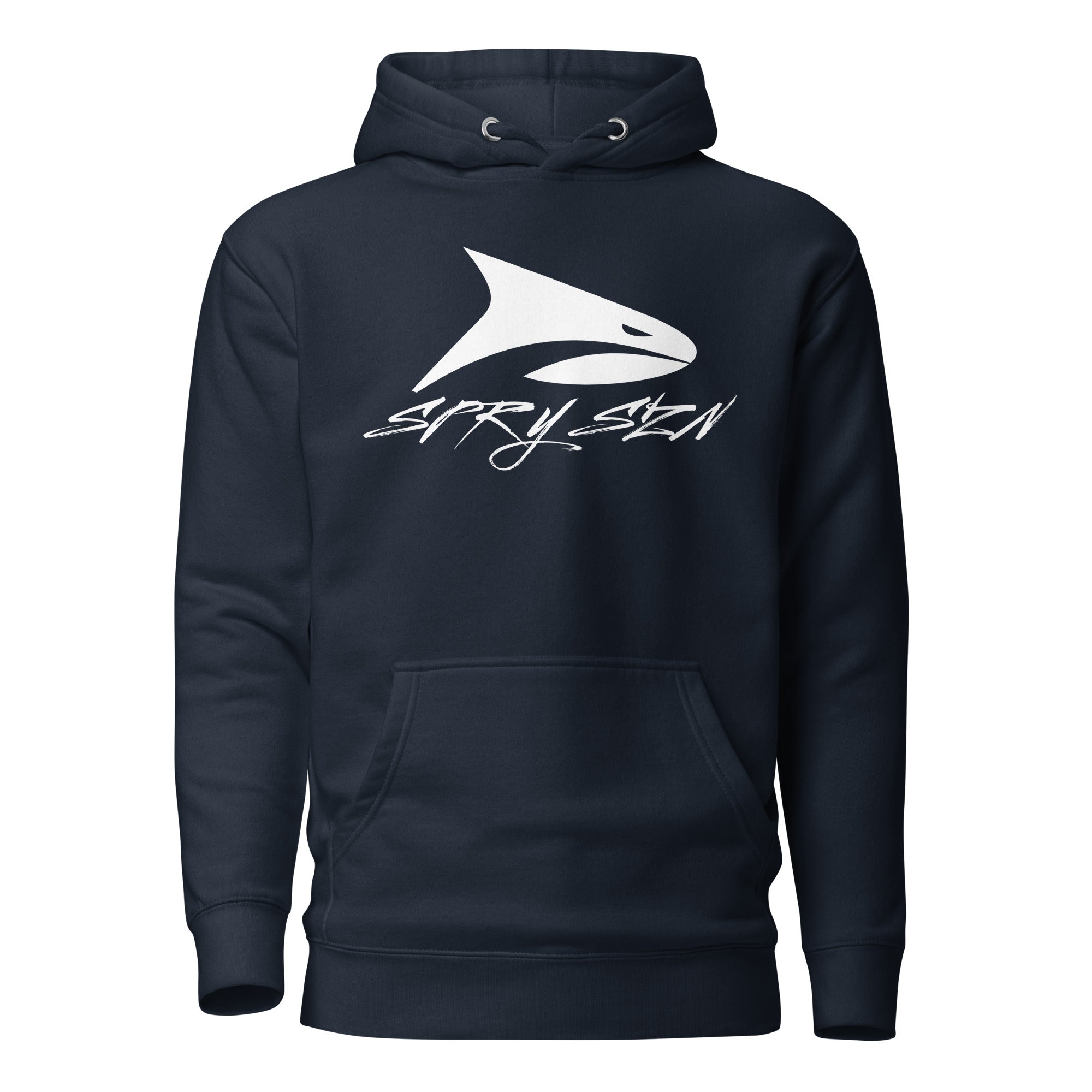 SPRY SZN White Shark Pullover Hoodie