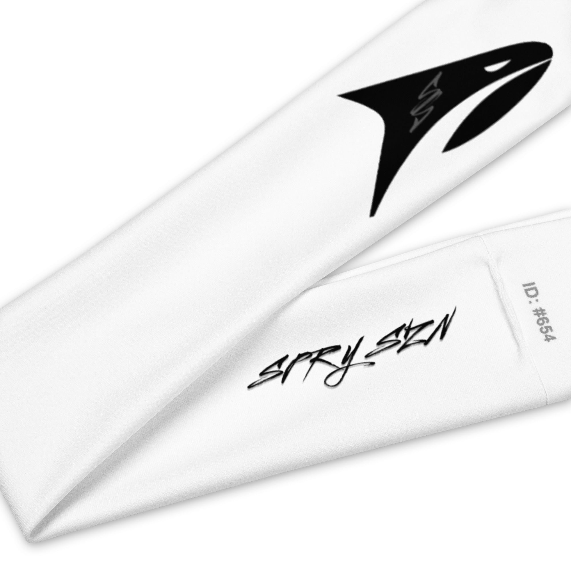 SPRY SZN Black Shark White Fitness Headband