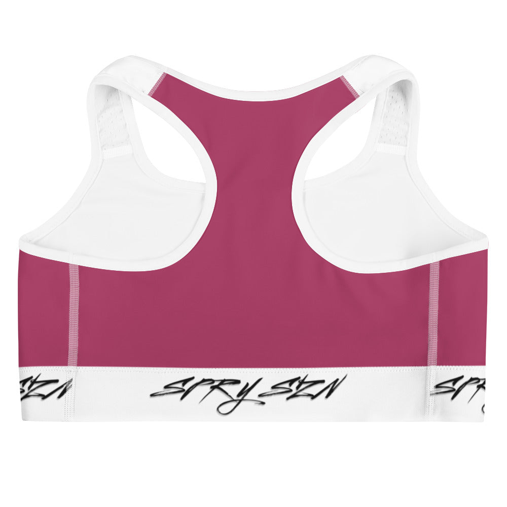 SPRY SZN Black Shark Lipstick Sports Bra