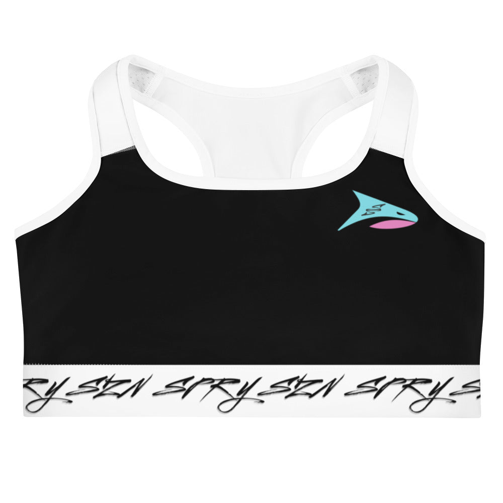 SPRY SZN Legacy Shark Black Sports Bra