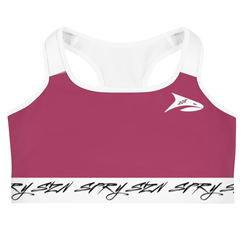 SPRY SZN Black Shark Lipstick Sports Bra