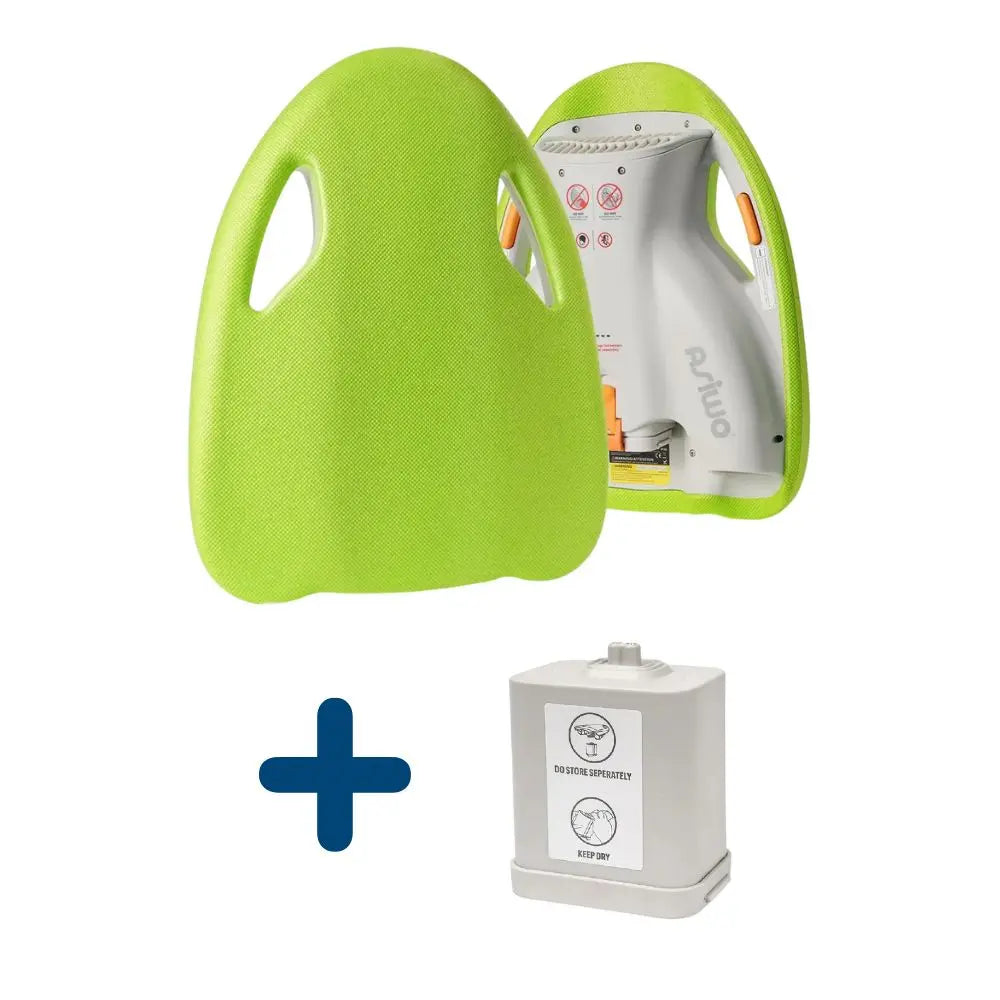 Green Asiwo Mako Electric Kickboard with Spare Battery