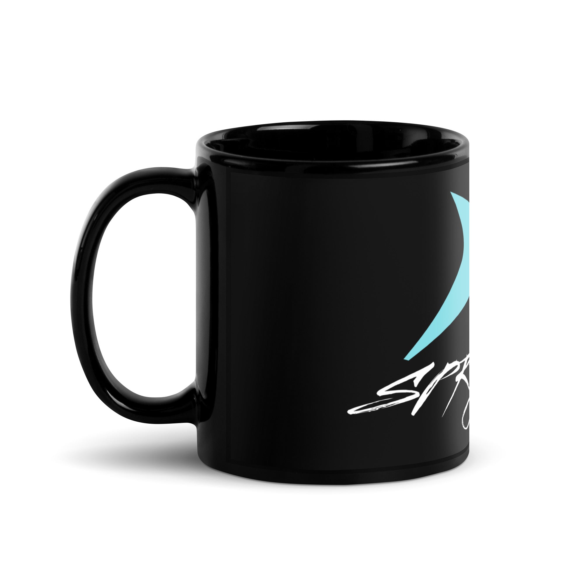 SPRY SZN Legacy Shark White Lettering Glossy Ceramic Mug