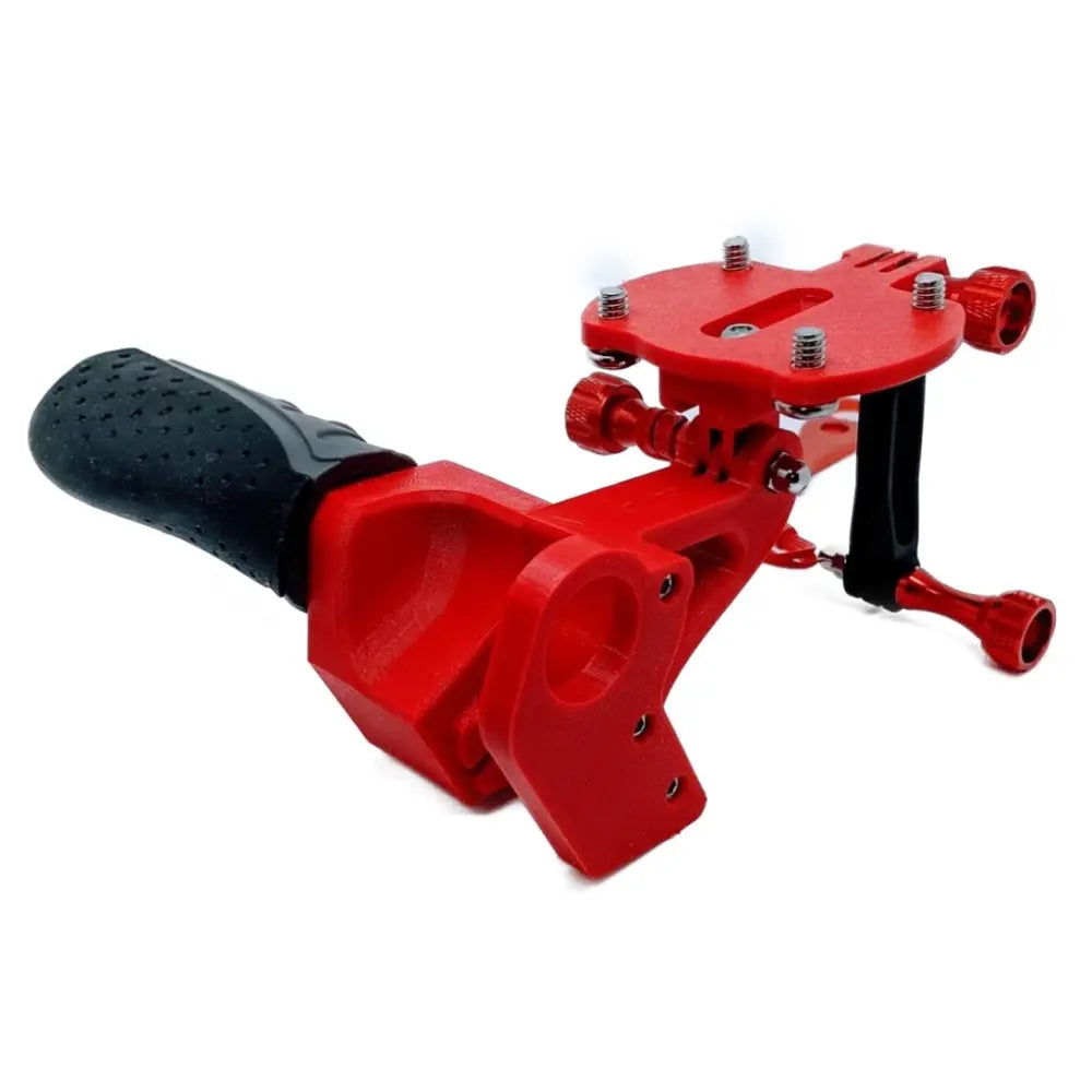 Catz Design Dive Xtras BlackTip T-Handle Grip with Compass Mount and GoPro Mount in red