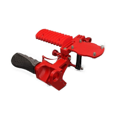 Catz Design Dive Xtras BlackTip T-Handle Grip with Compass Mount, GoPro Mount, and Bungee Mount in Enzo Red color.