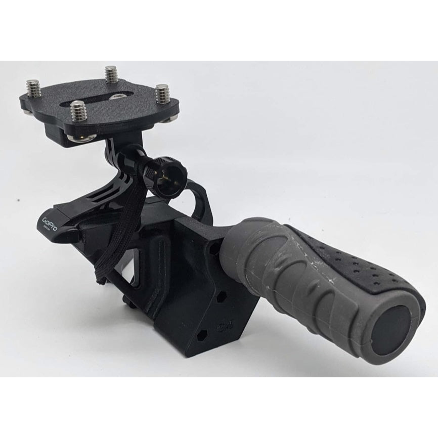Dive Xtras BlackTip DPV T-Handle with compass mount on GoPro mount.
