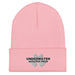 Underwater Scooter Pros Cuffed Beanie in pink.