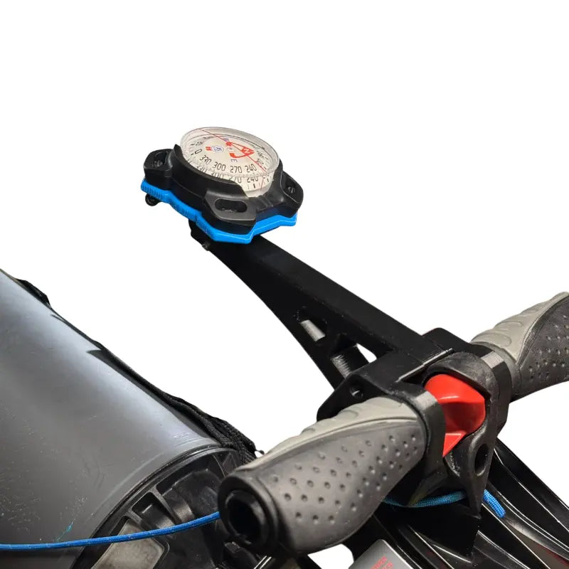 DiverCraft3D BlackTip T-Handle Black Dive Compass Mounted