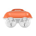 FIRDUO Electric Jet Bodyboard Flame Orange Rear View