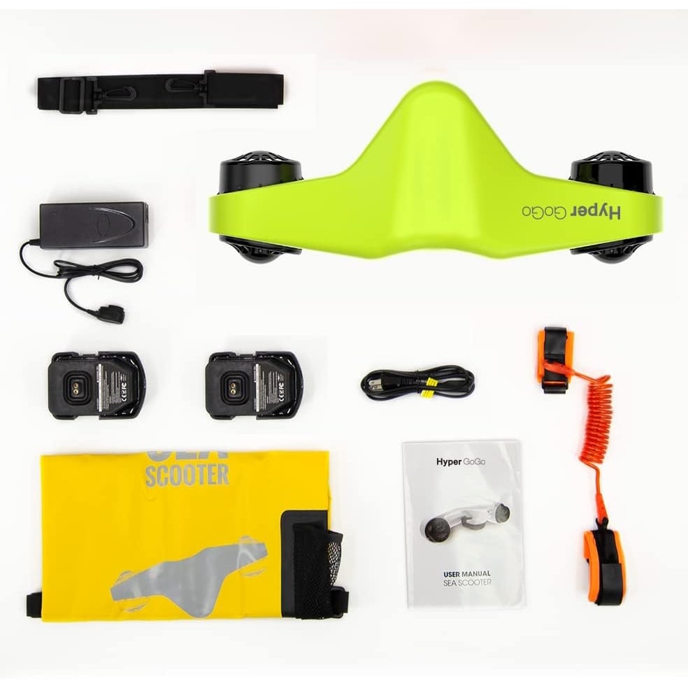 Hyper GoGo Manta S Underwater Scooter package contents