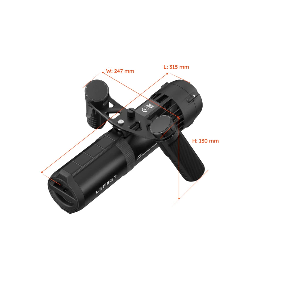 LEFEET P1 Underwater Scooter Dimensions