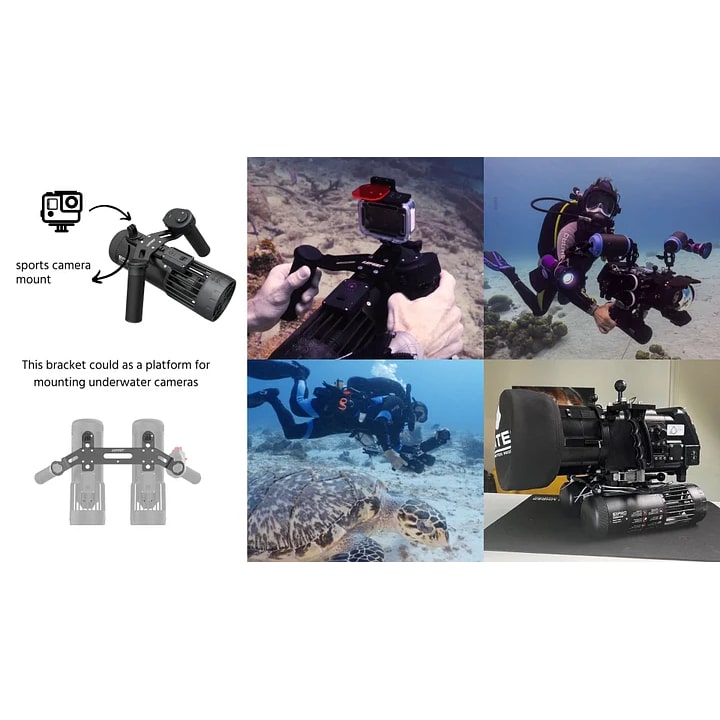 Lefeet S1 Pro underwater scooter camera configurations.