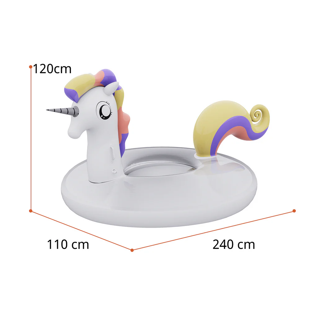 LEFEET Seagull C1 Fizzy Float Unicorn pool float dimensions.,