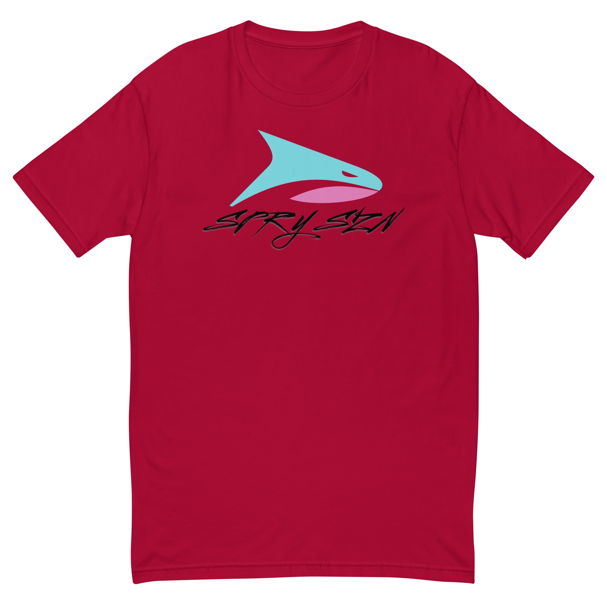 SPRY SZN Legacy Shark Black Lettering Fitted T-Shirt