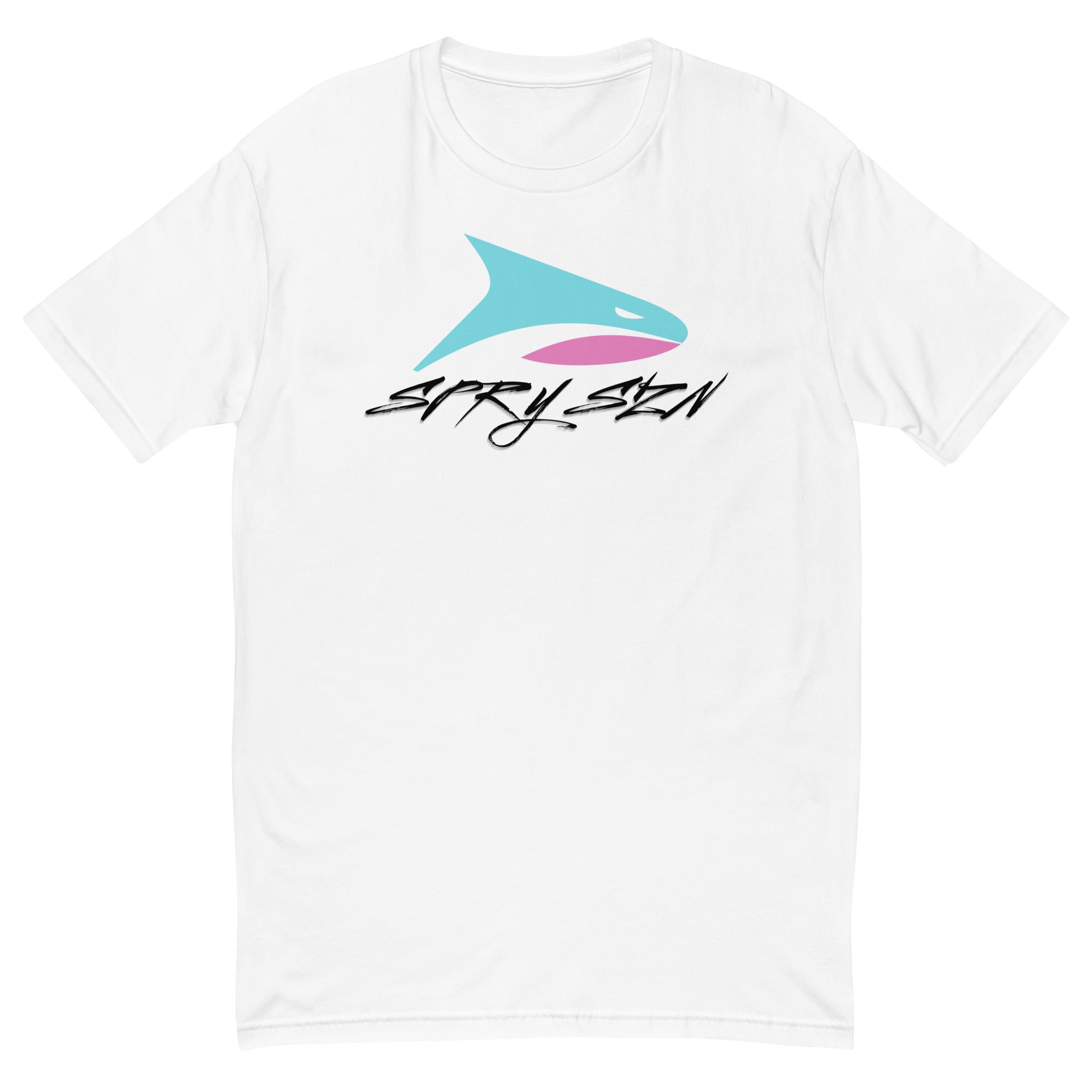 SPRY SZN Legacy Shark Black Lettering Fitted T-Shirt