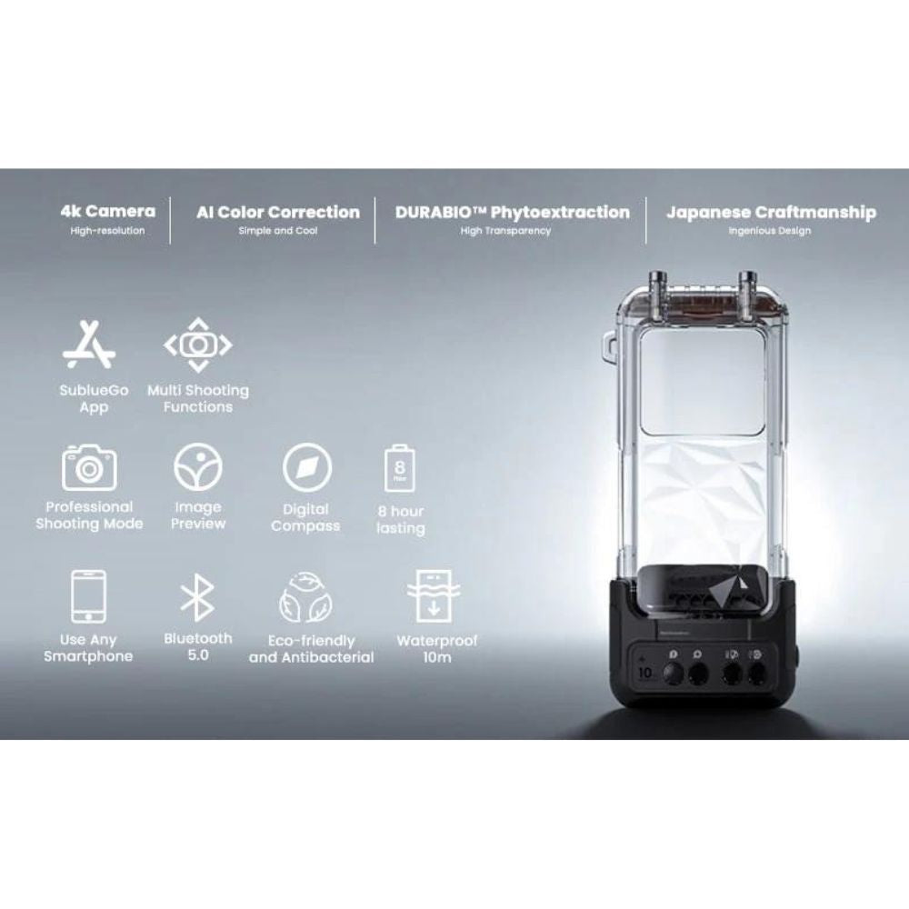 Sublue H1 Smart Phone Case features for underwater photography and videography.