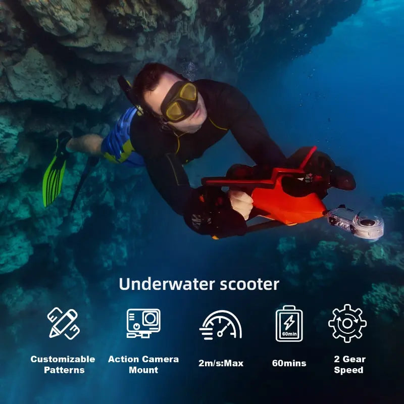 Waterhythm F2 Underwater Scooter Quick Features