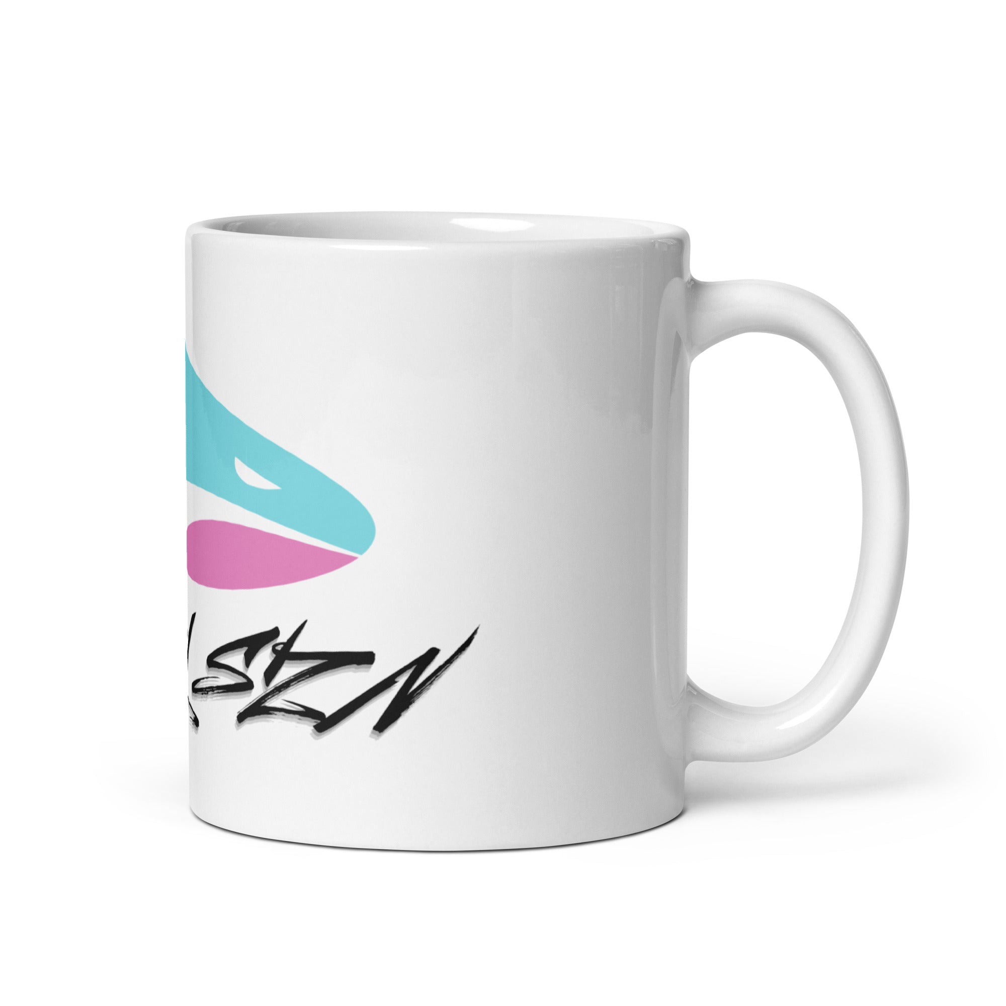 SPRY SZN Legacy Shark Black Lettering Glossy Ceramic Mug