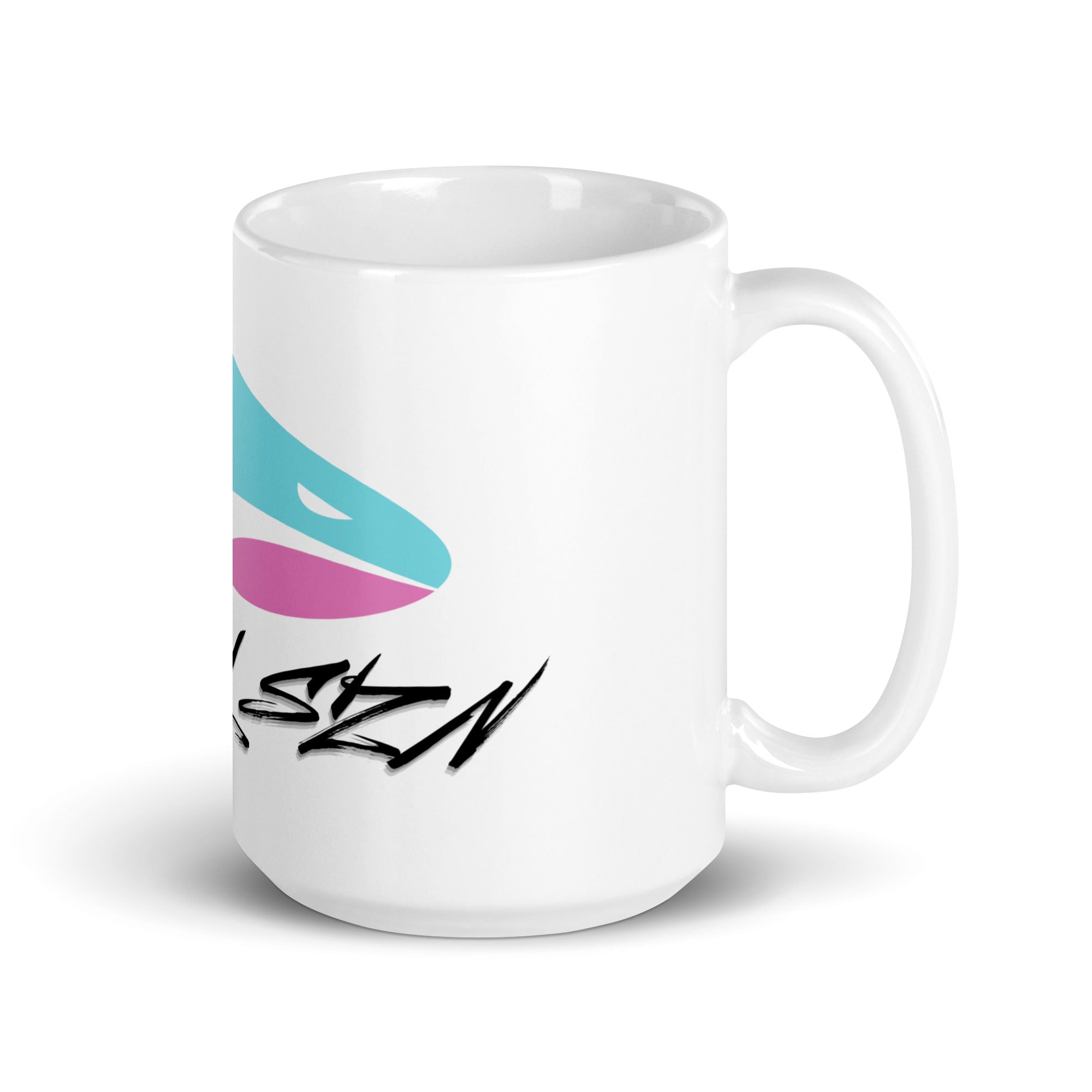 SPRY SZN Legacy Shark Black Lettering Glossy Ceramic Mug
