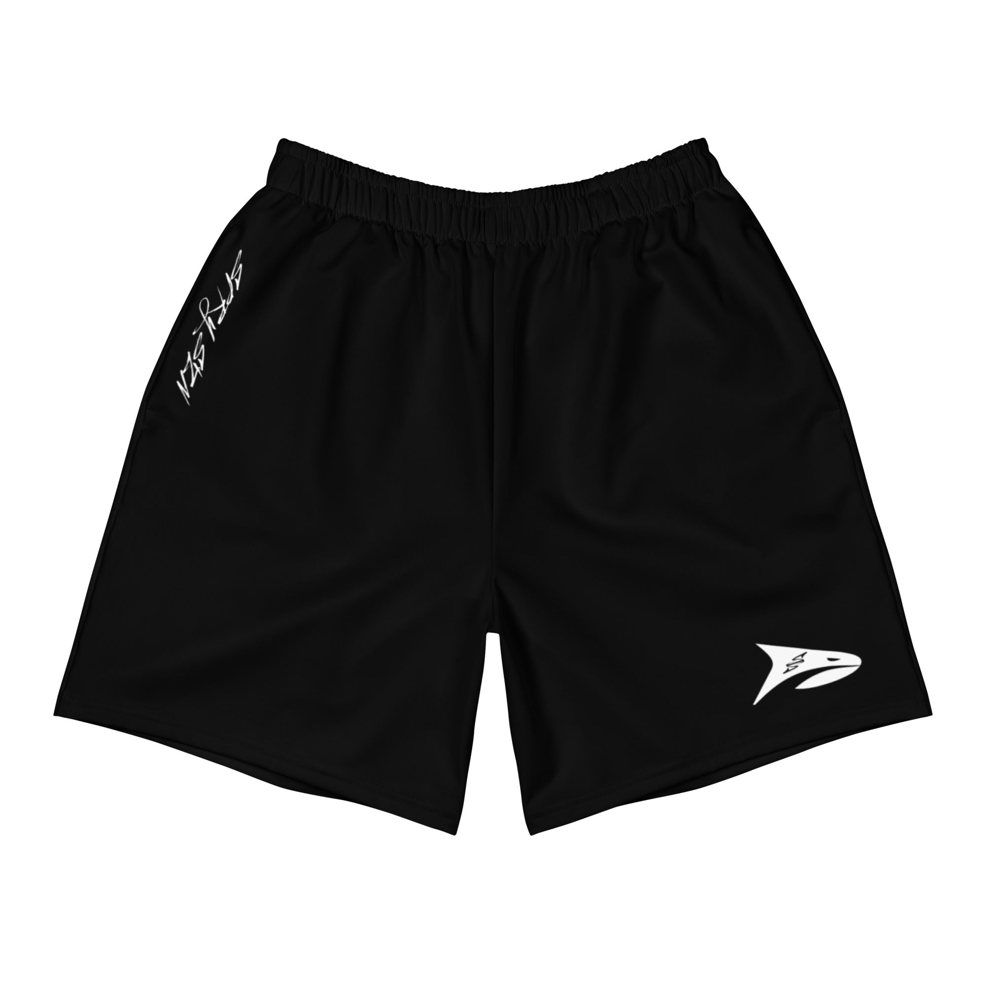 SPRY SZN White Shark Men's Black Athletic Shorts