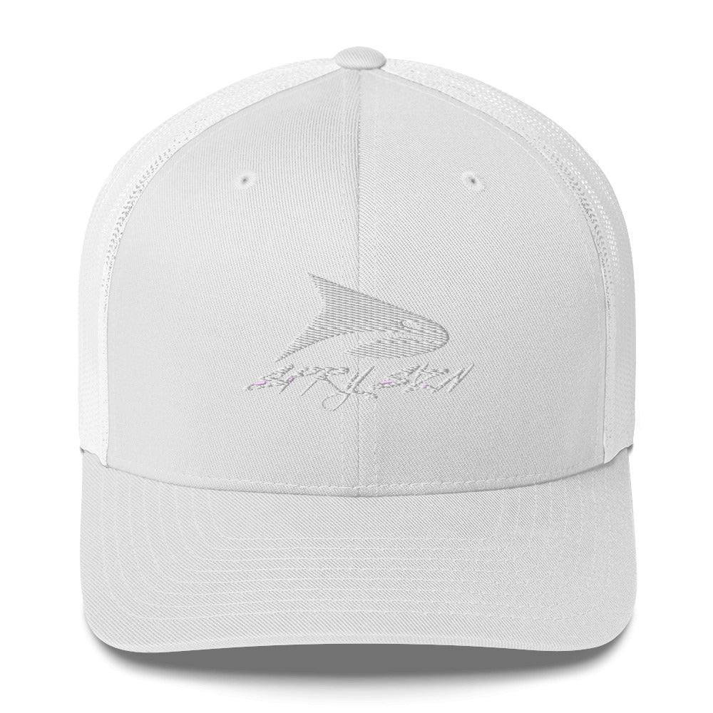 SPRY SZN White Shark Snapback Hat