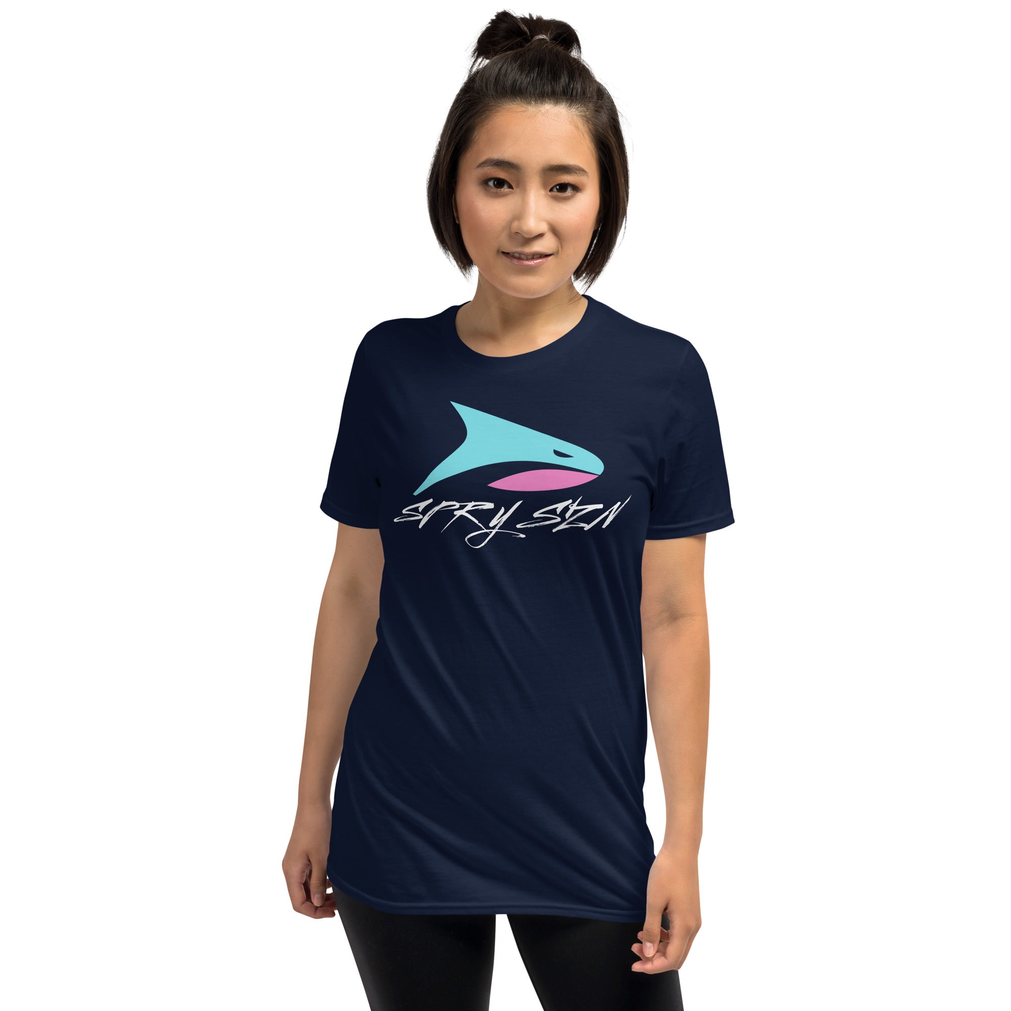 SPRY SZN Legacy Shark White Lettering T-Shirt